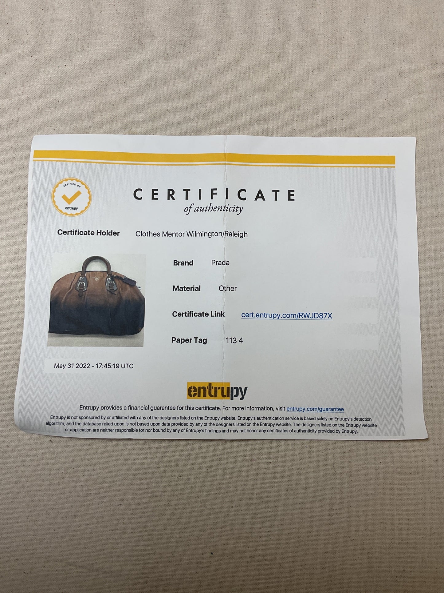 Handbag Luxury Designer By Prada In Brown, Size:Large