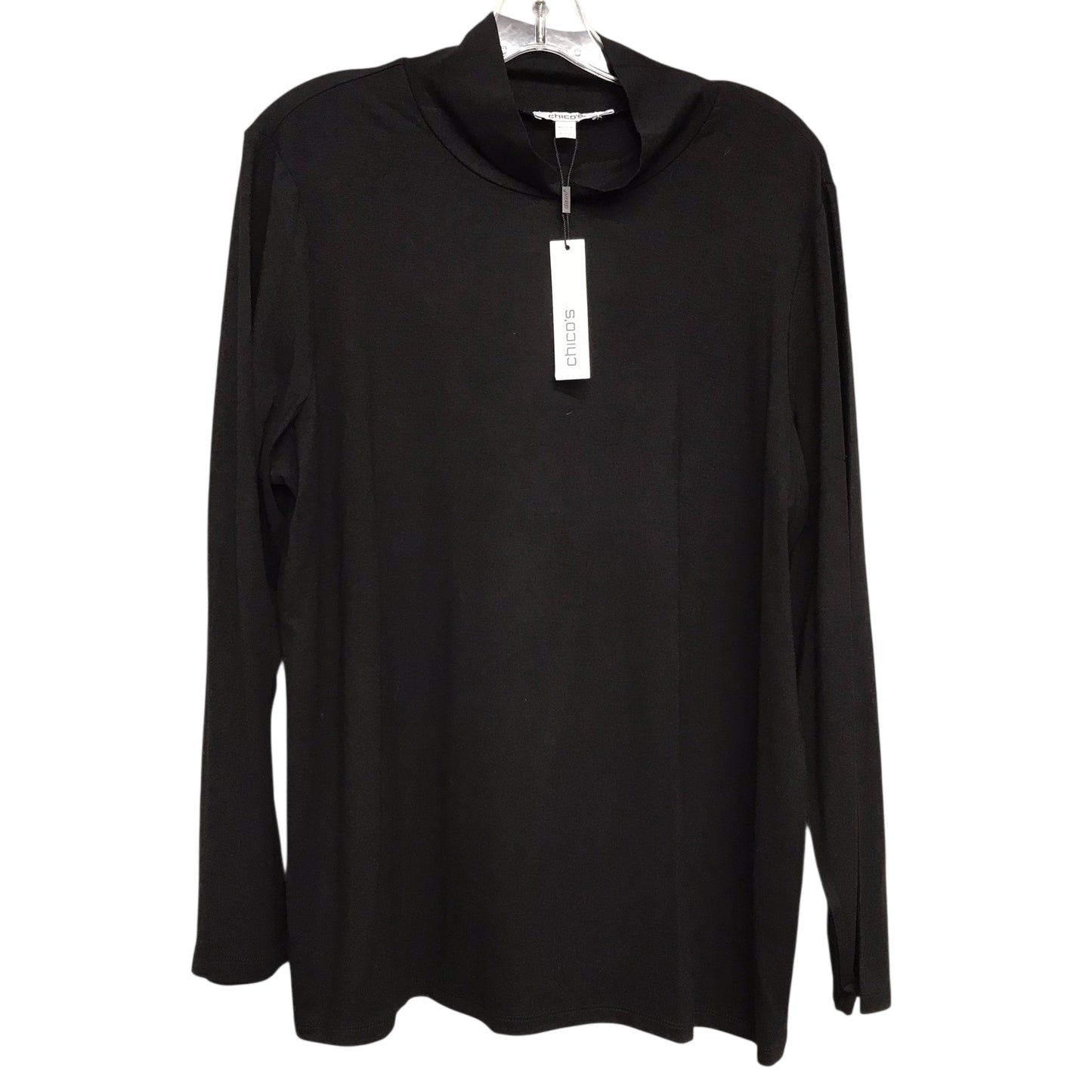 Top Ls Basic By Chicos In Black, Size:Xl