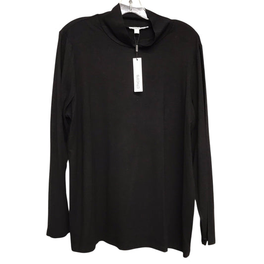 Top Ls Basic By Chicos In Black, Size:Xl