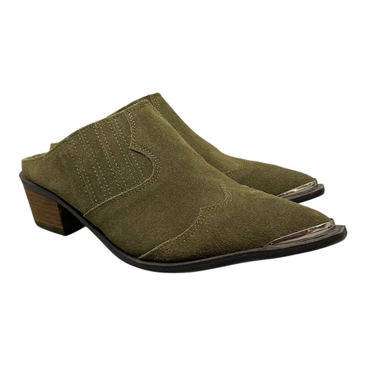 Shoes Heels Block By Chinese Laundry In Green, Size:8