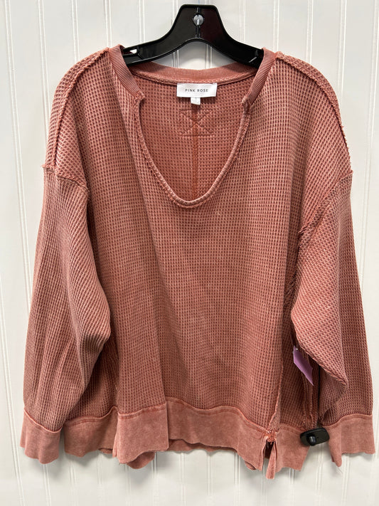 Top Ls By Pink Rose In Pink, Size:S
