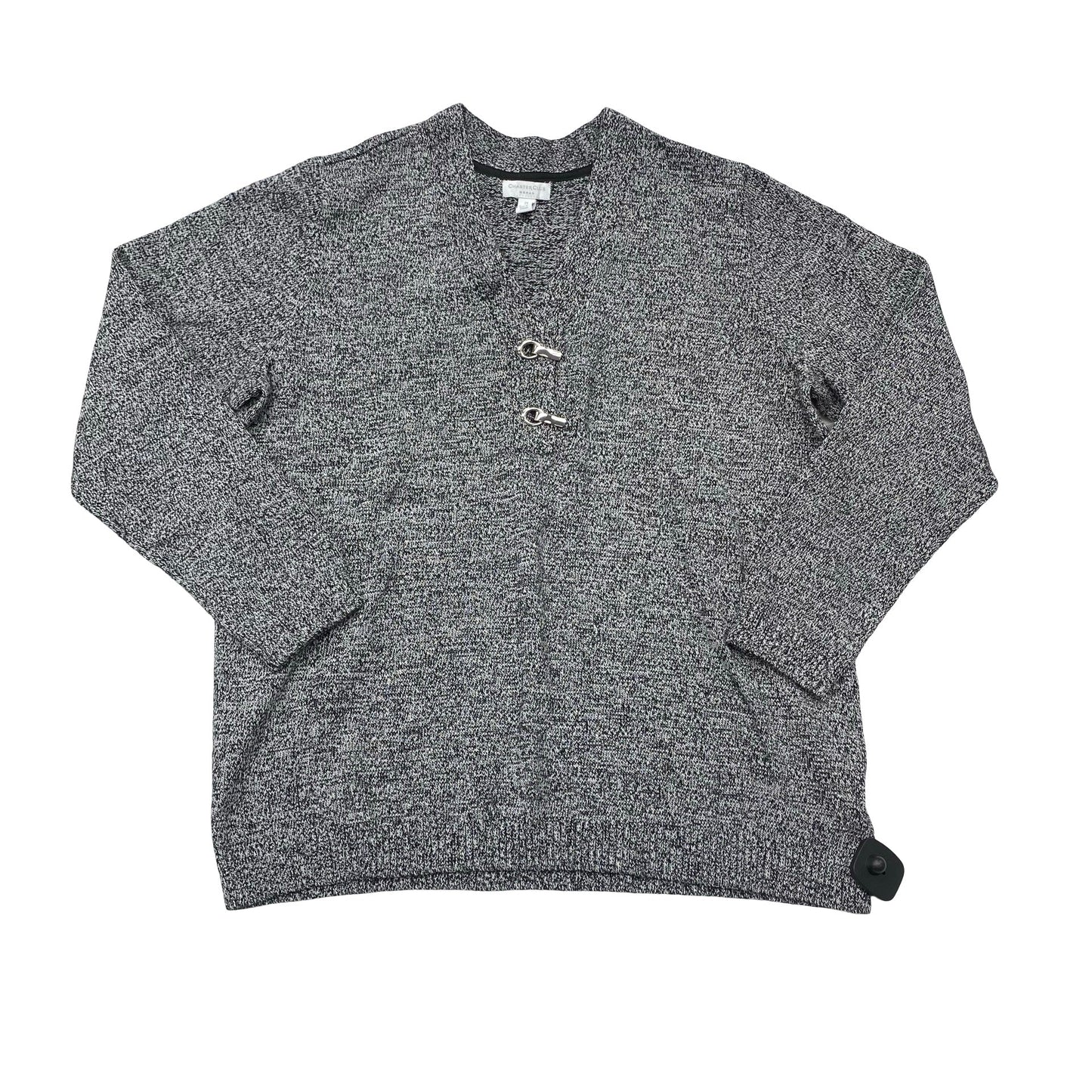 Sweater By Charter Club In Grey, Size:2X