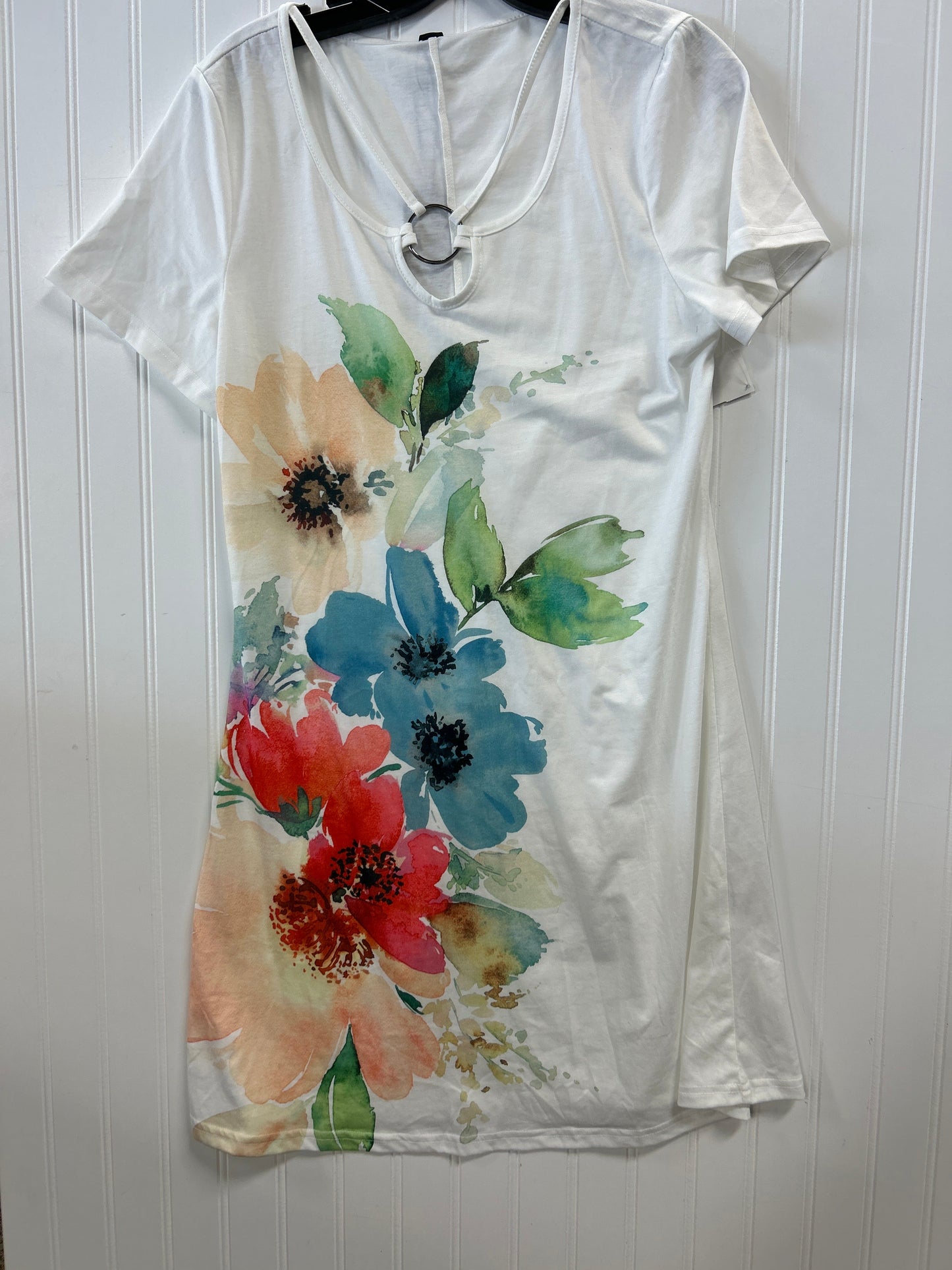 Dress Casual Midi By Noracora In White, Size:M