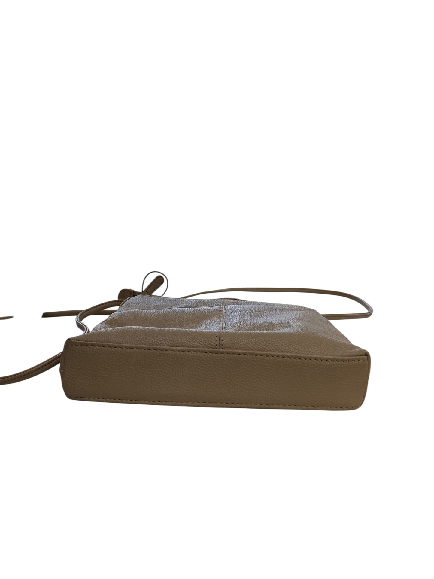 Handbag Leather By Stone Mountain In Beige, Size:Small