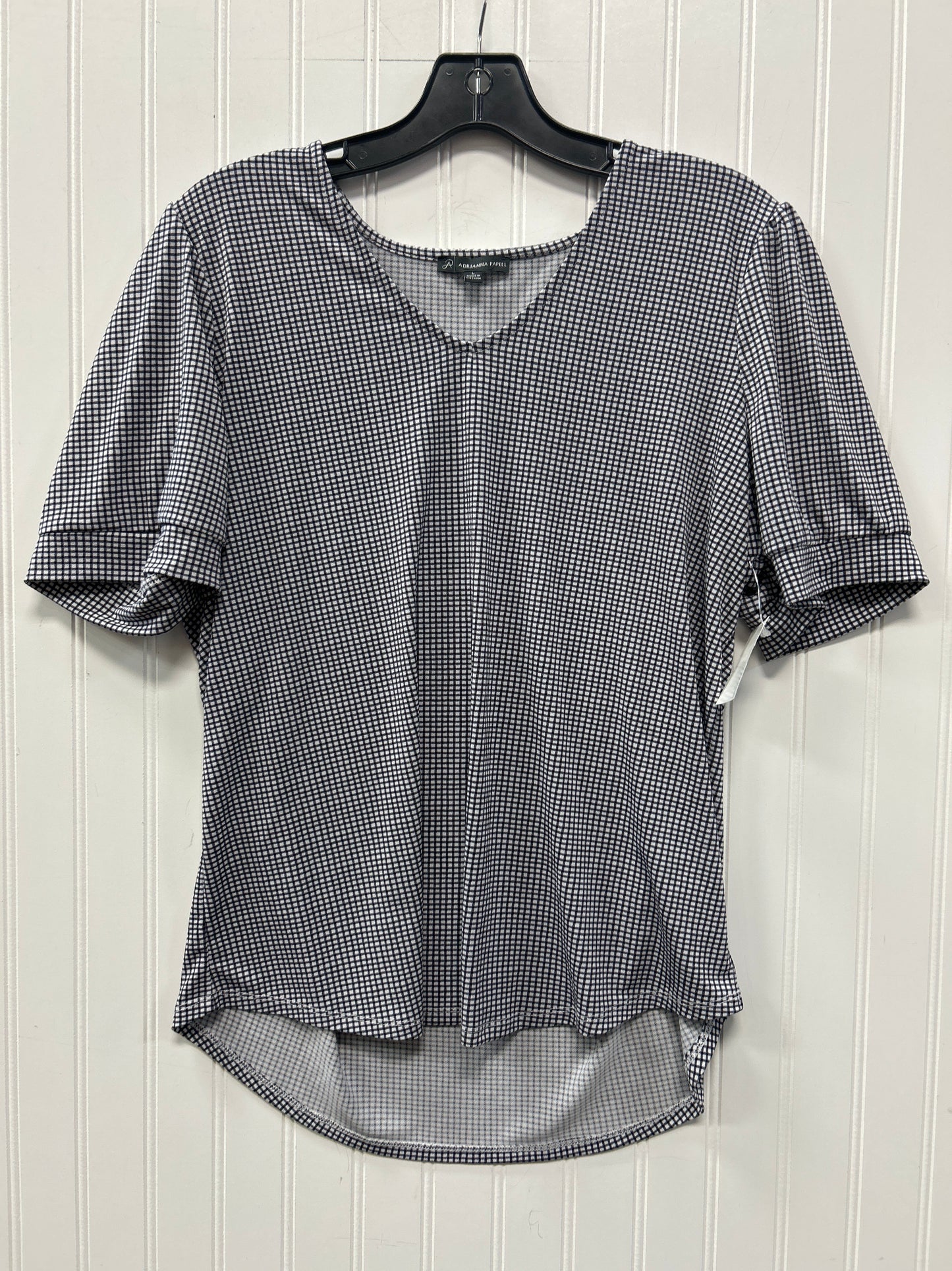 Top Ss By Adrianna Papell In Black & White, Size:L