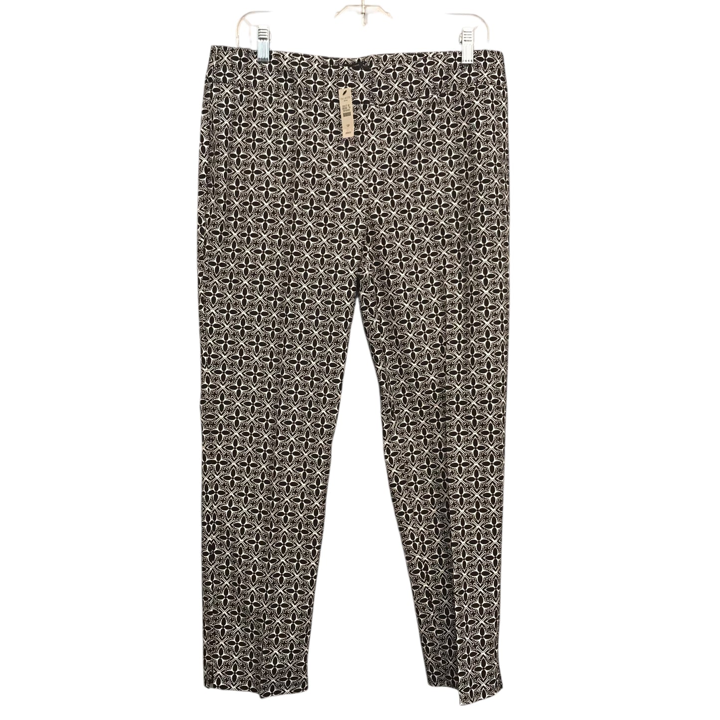 Pants Dress By Talbots In Black & White, Size:12P