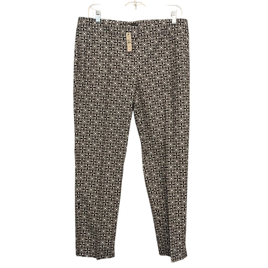 Pants Dress By Talbots In Black & White, Size:12P