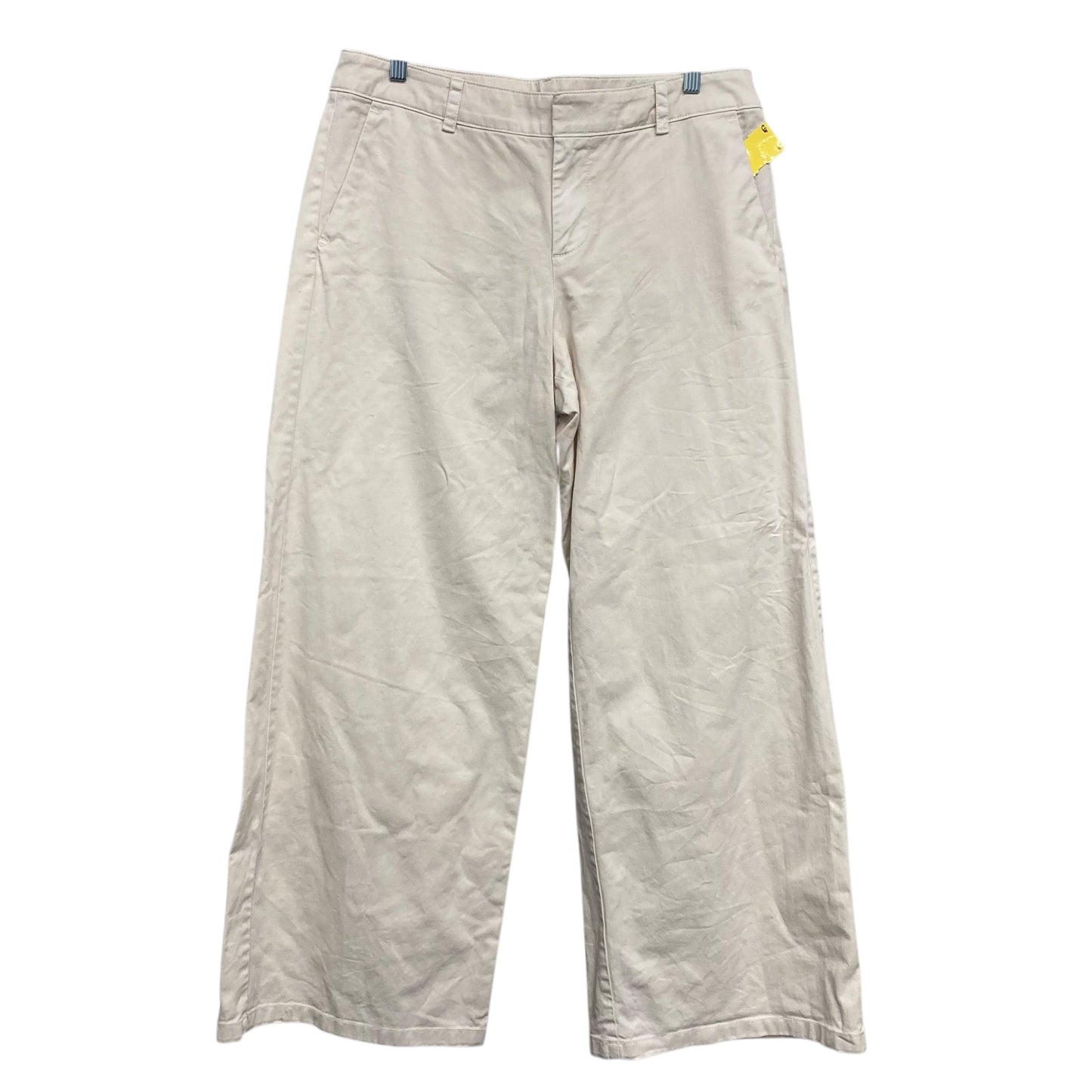 Jeans Wide Leg By Gap In Cream, Size:12