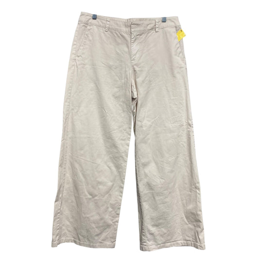 Jeans Wide Leg By Gap In Cream, Size:12