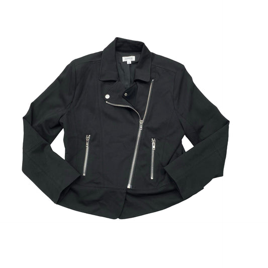 Jacket Moto By Evereve In Black, Size:L