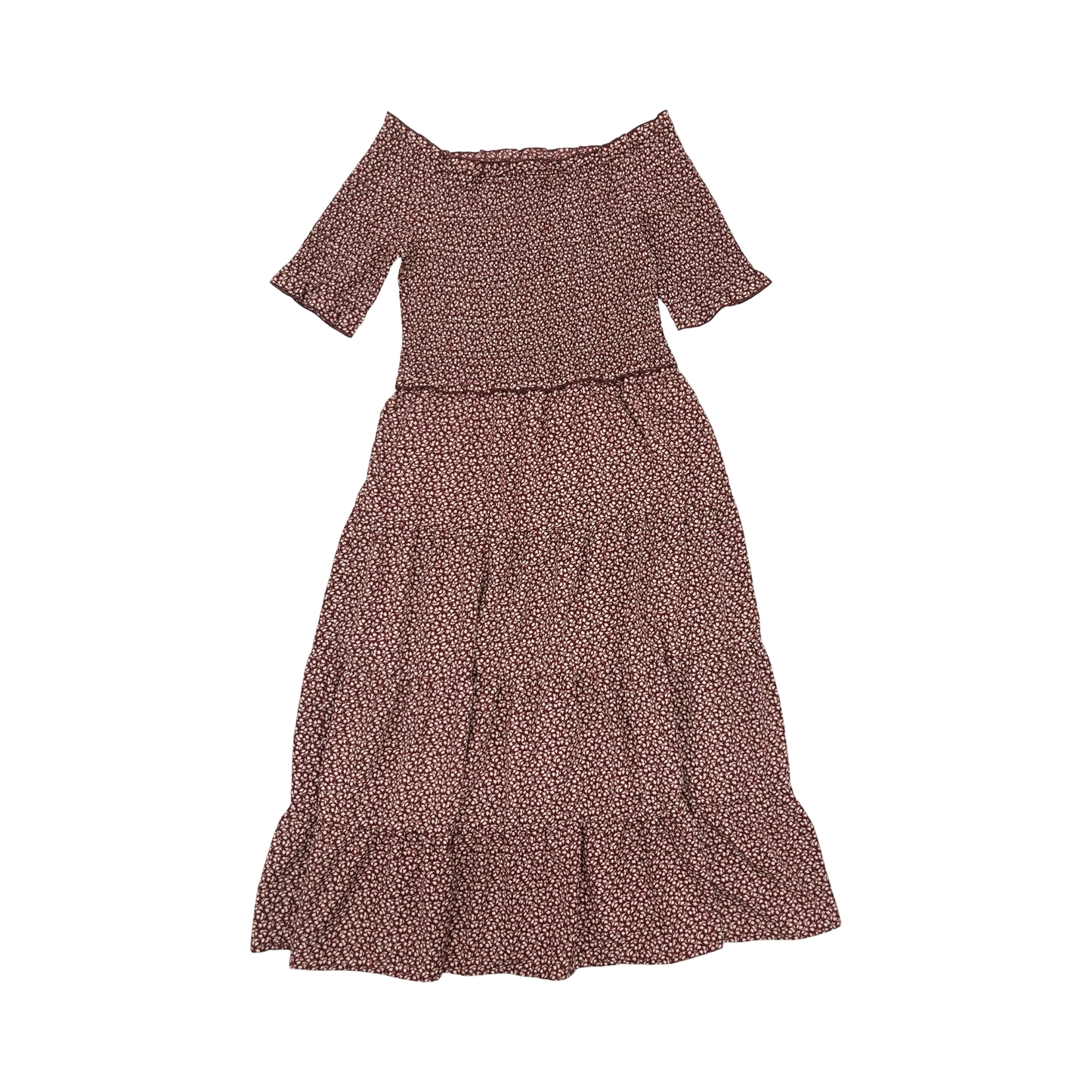 Dress Casual Midi By Sadie & Sage In Red & White, Size:M