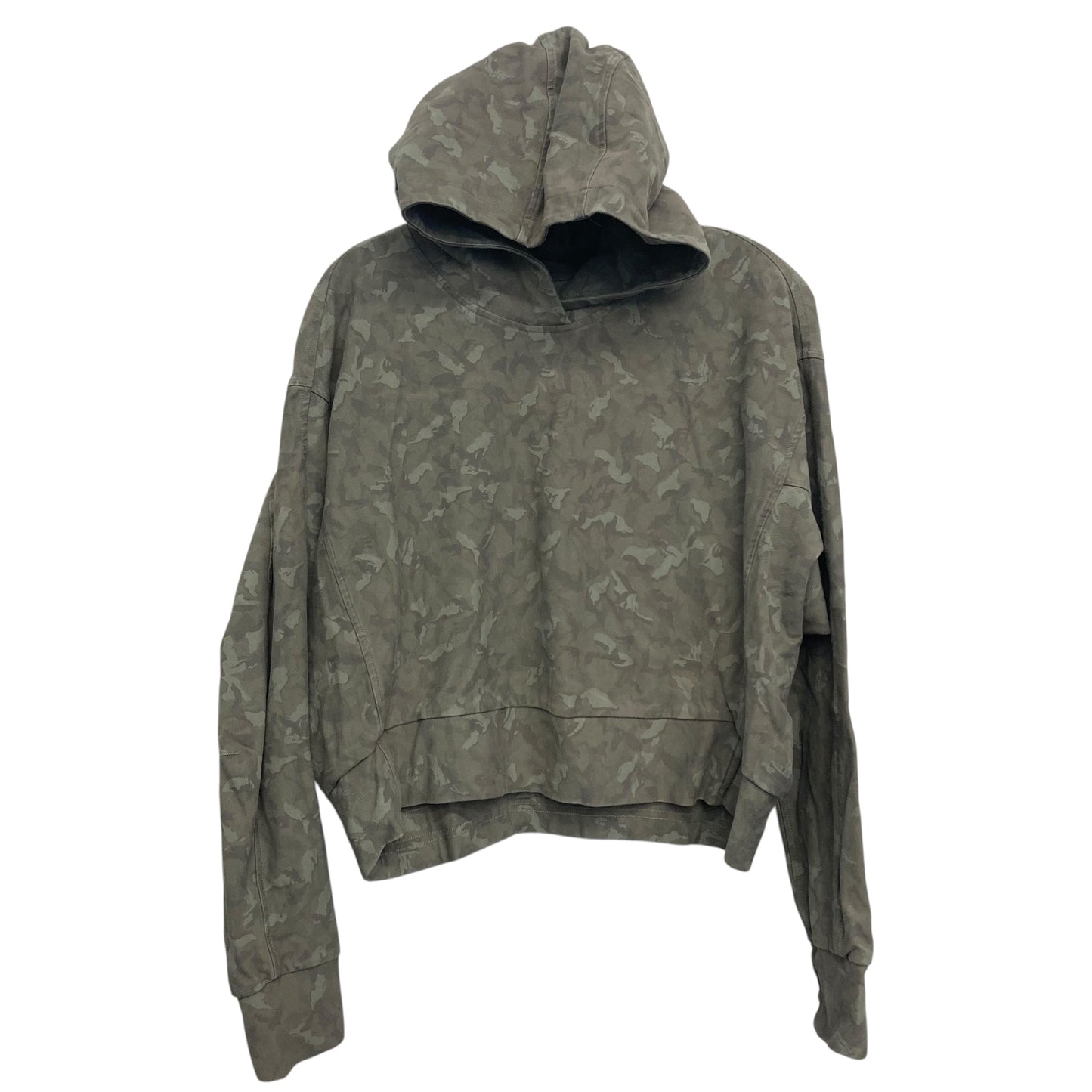 Athletic Sweatshirt Hoodie By Lululemon In Camouflage Print, Size:S