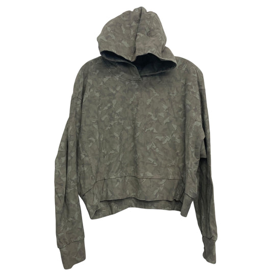 Athletic Sweatshirt Hoodie By Lululemon In Camouflage Print, Size:S