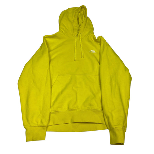 Athletic Sweatshirt Hoodie By Nike Apparel In Yellow, Size:S
