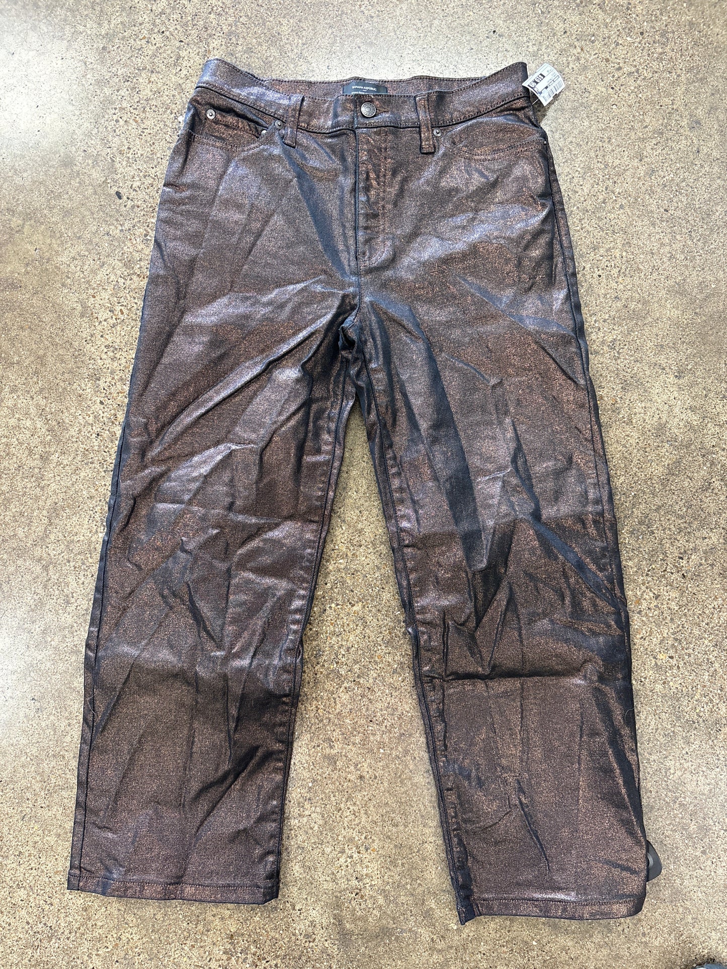 Jeans Straight By Banana Republic In Bronze, Size:10