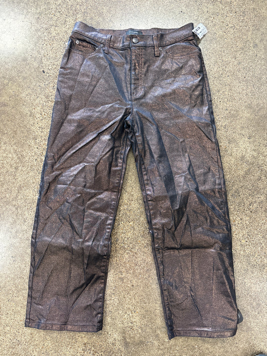 Jeans Straight By Banana Republic In Bronze, Size:10