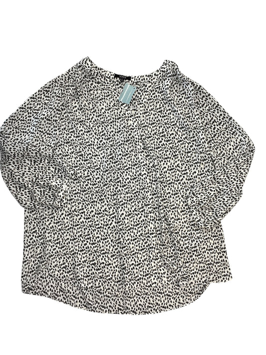 Blouse Ls By Not Your Daughters Jeans In Animal Print, Size:L