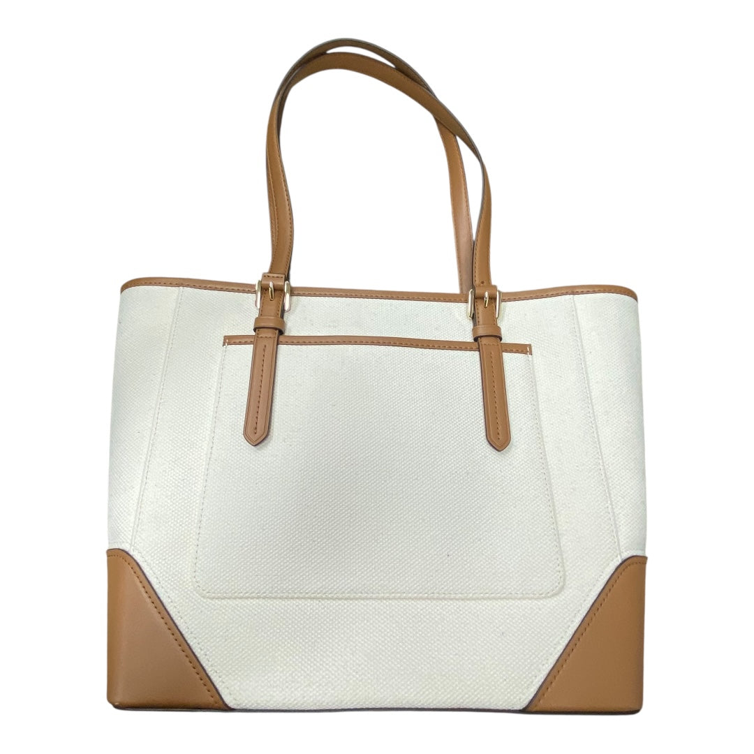 Handbag Designer By Michael Kors In Brown & Cream, Size:Large
