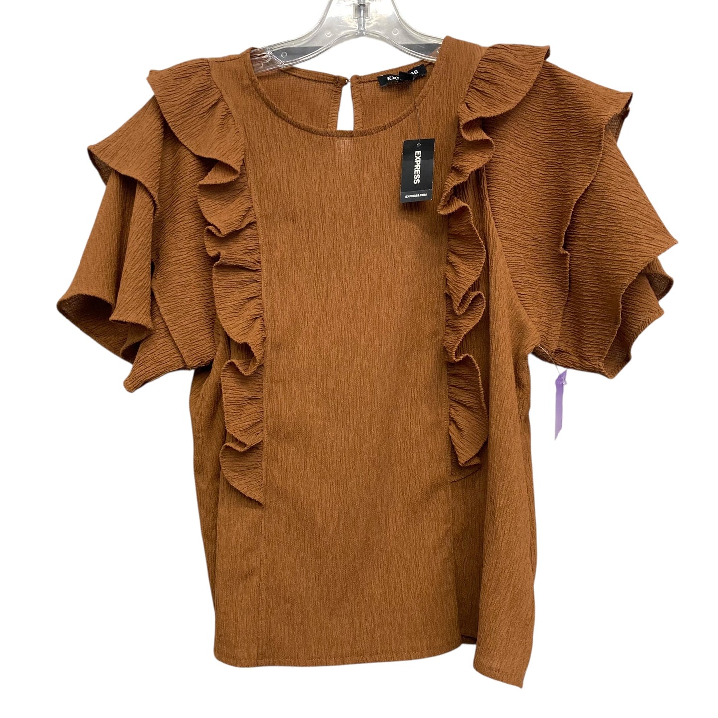 Top Ss By Express In Brown, Size:S