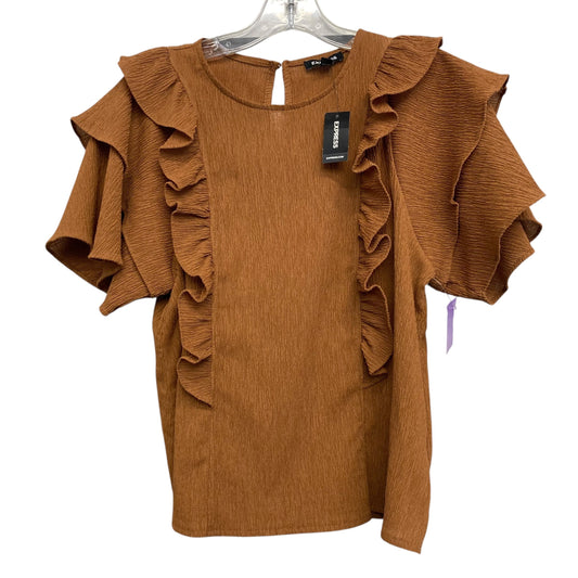 Top Ss By Express In Brown, Size:S