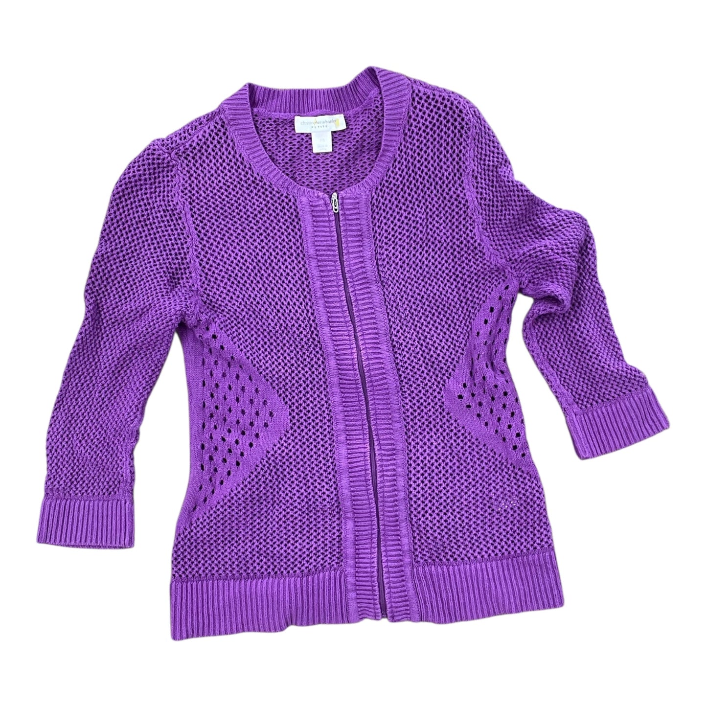 Cardigan By Christopher And Banks In Purple, Size:Sp