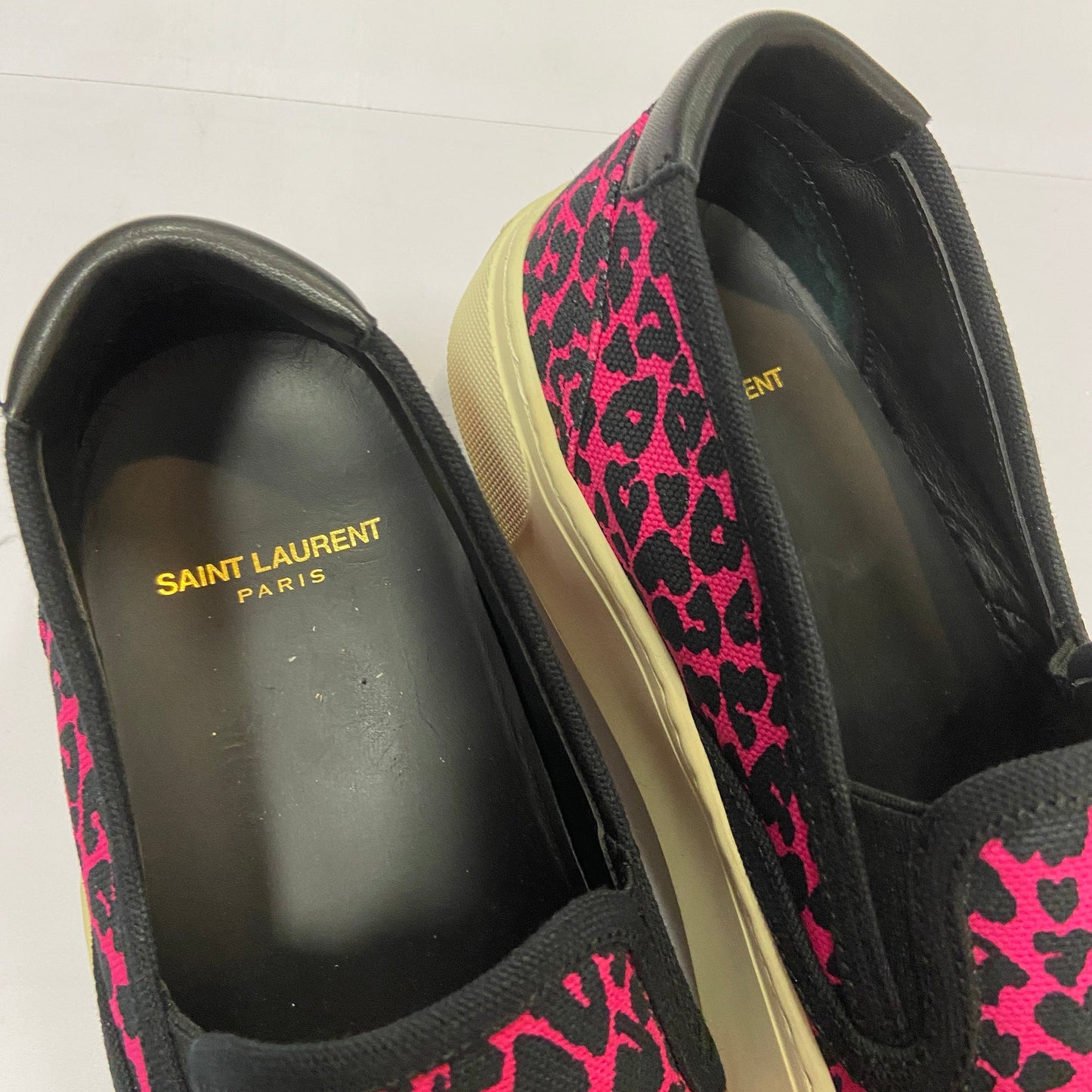 Shoes Luxury Designer By Yves Saint Laurent In Animal Print, Size: 9