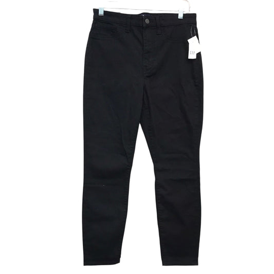 Jeans Jeggings By Gap In Black Denim, Size:8
