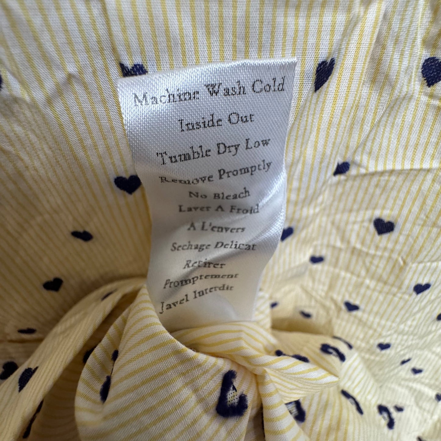Joedy Button Up Shirt By Frank And Eileen In Blue & Yellow, Size: S