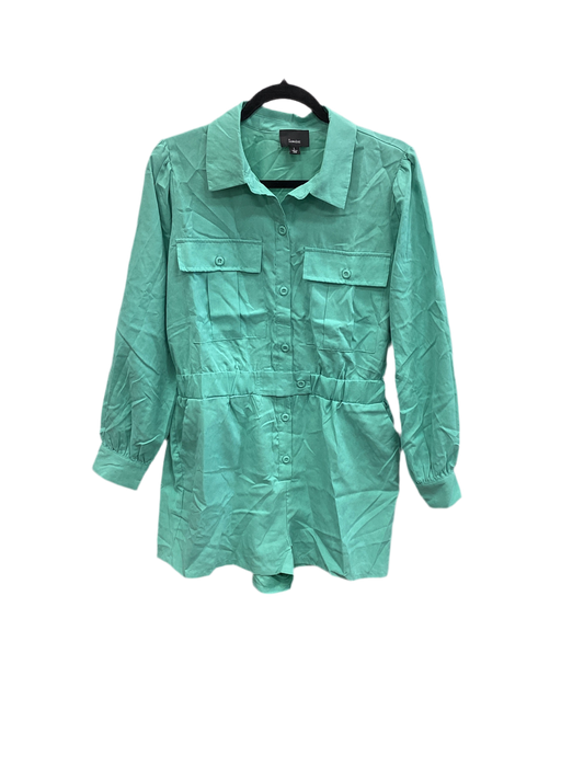 Romper By Lumiere In Teal, Size:L