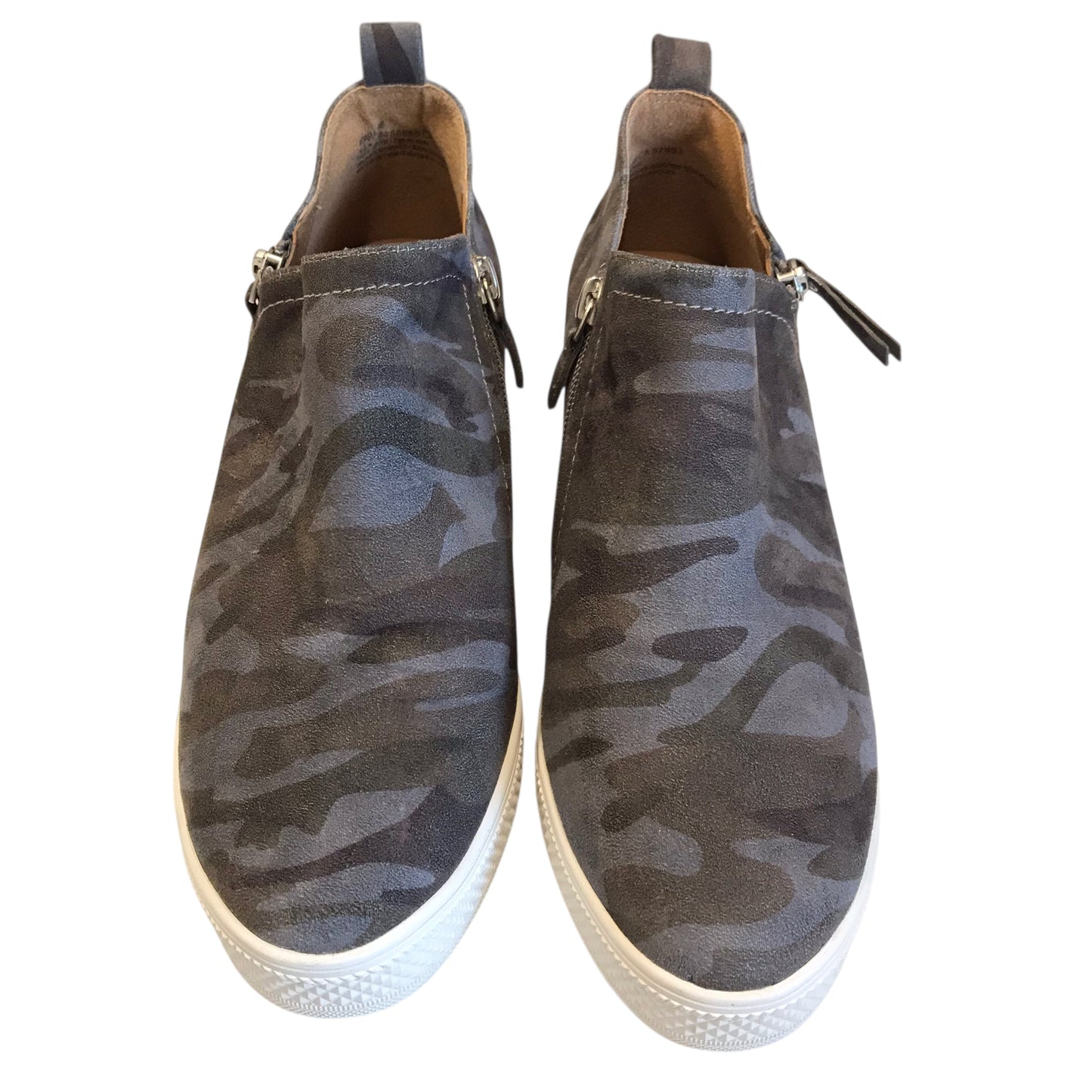 Boots Ankle Flats By Susina In Camouflage Print, Size:8.5