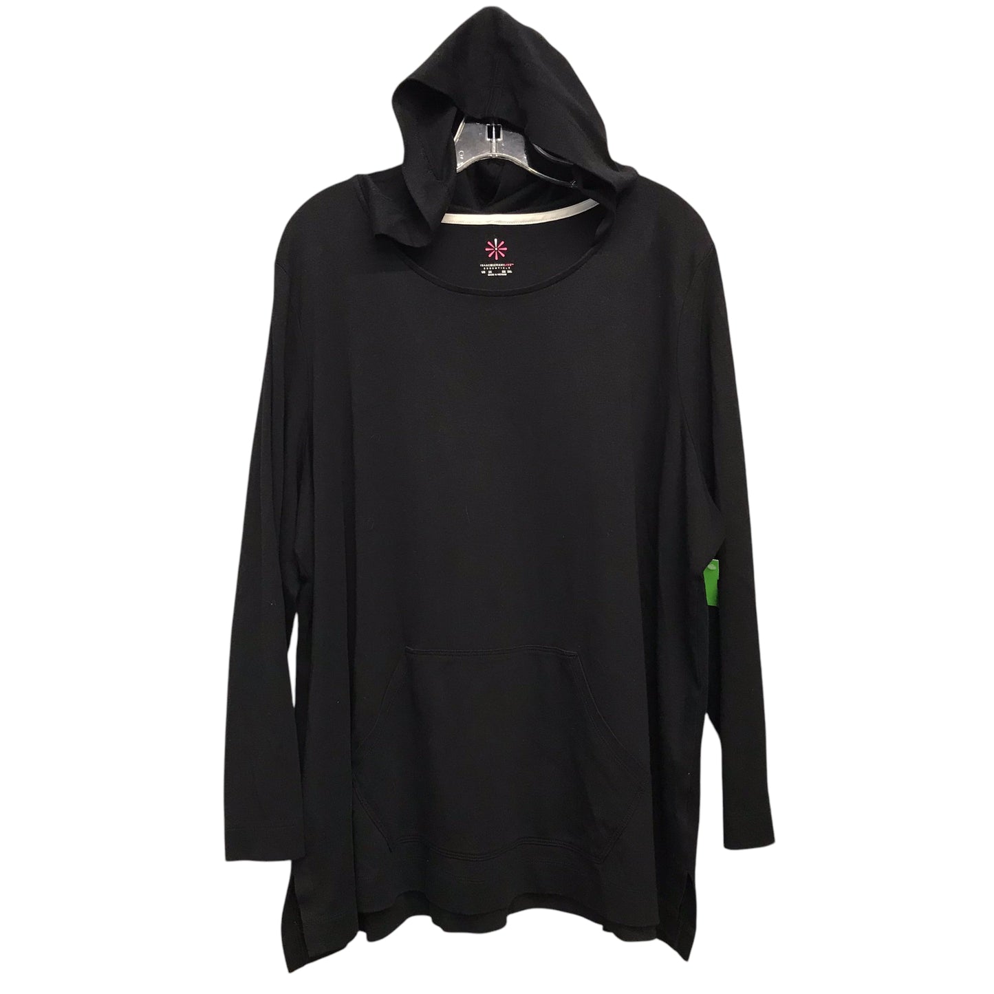 Top Ls By Isaac Mizrahi Live Qvc In Black, Size:3X