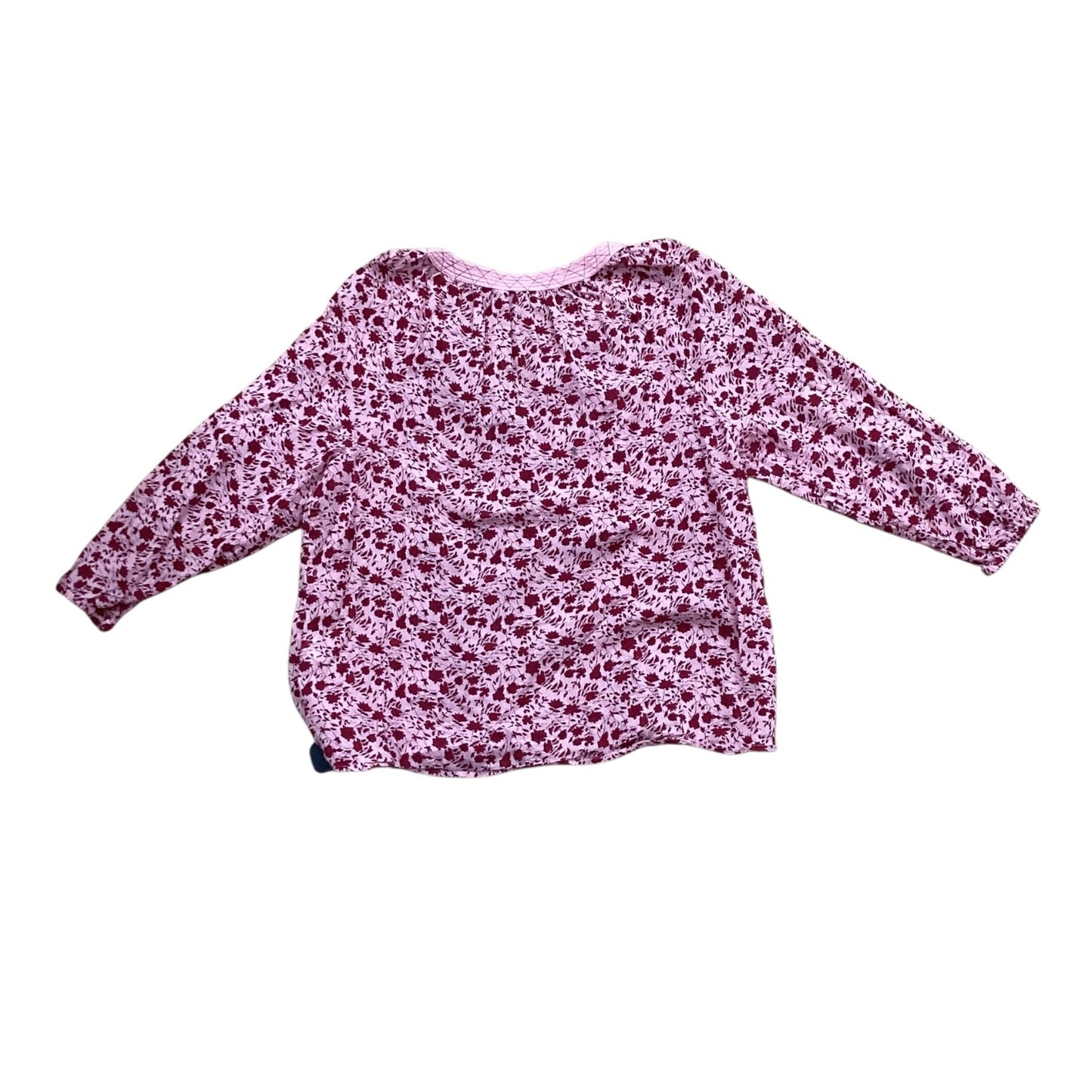 Top 3/4 Sleeve By Lucky Brand In Pink & Red, Size:S