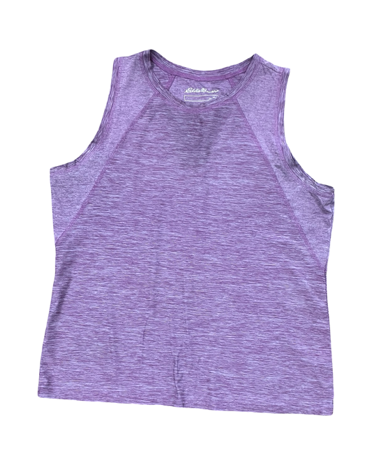 Top Sleeveless By Eddie Bauer In Purple, Size:L