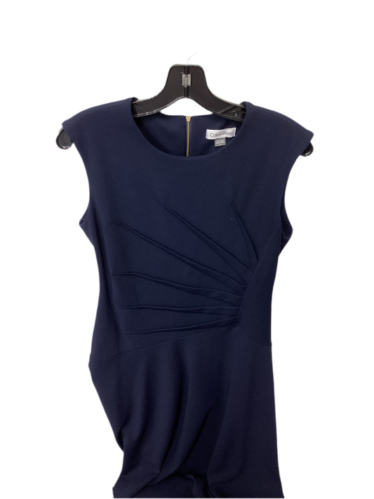 Dress Work By Calvin Klein In Navy, Size:8