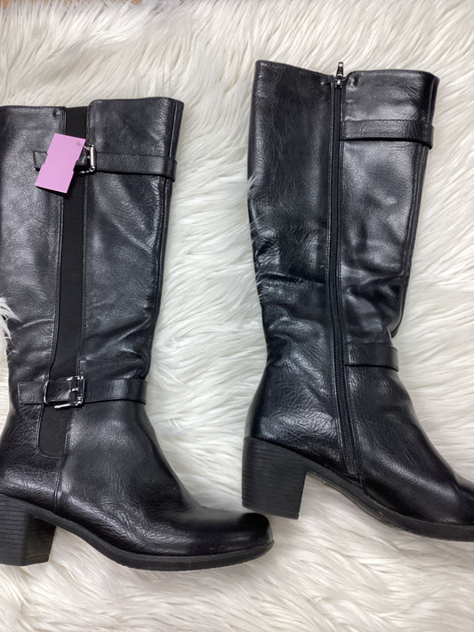 Boots Ankle Heels By Croft And Barrow In Black, Size:7.5