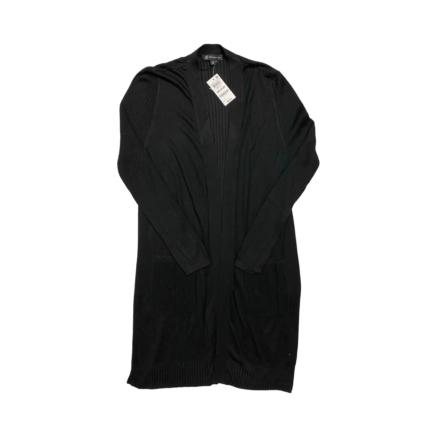 Sweater Cardigan By Inc In Black, Size:M