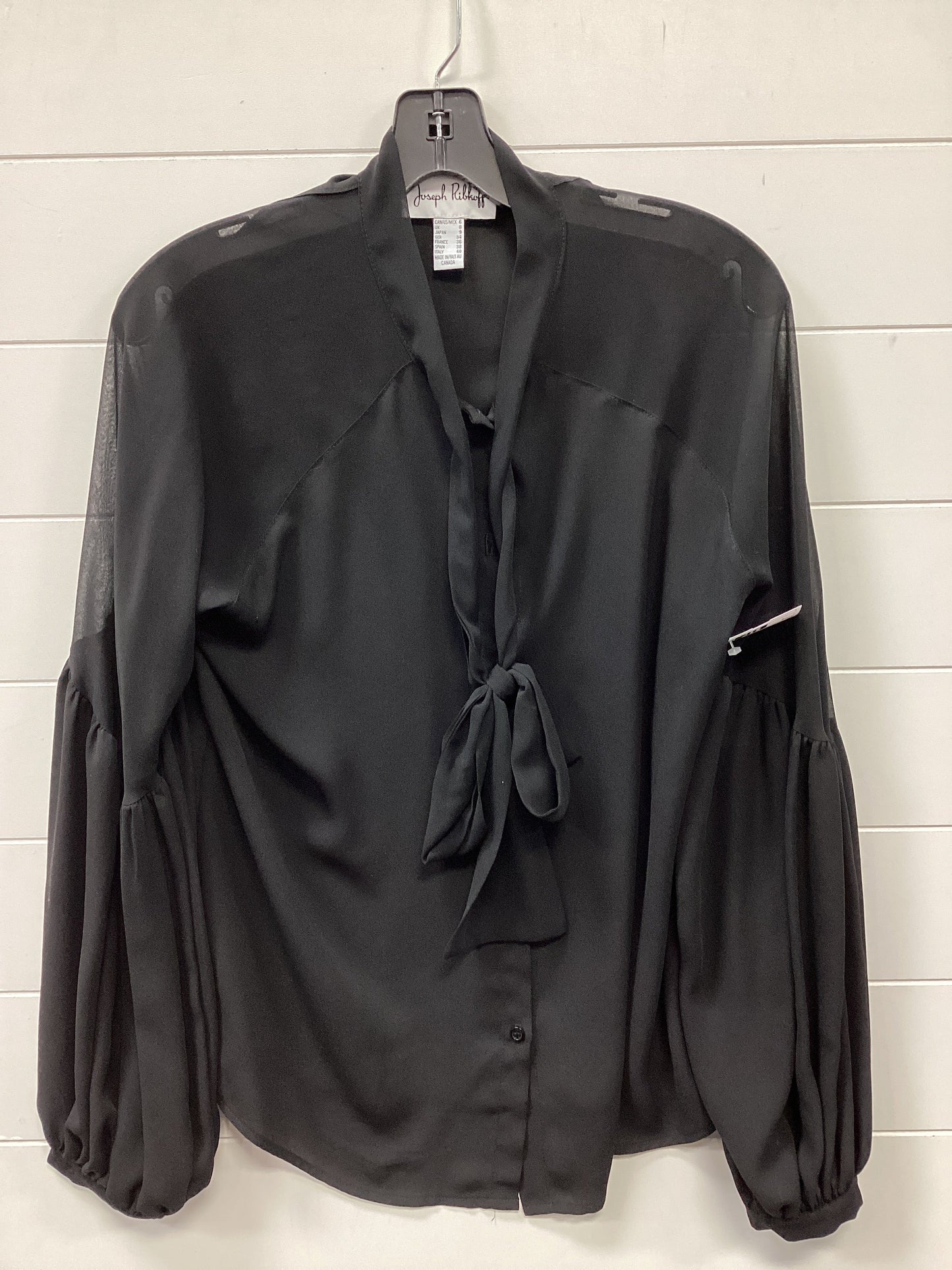 Blouse Ls By Joseph Ribkoff In Black, Size:6