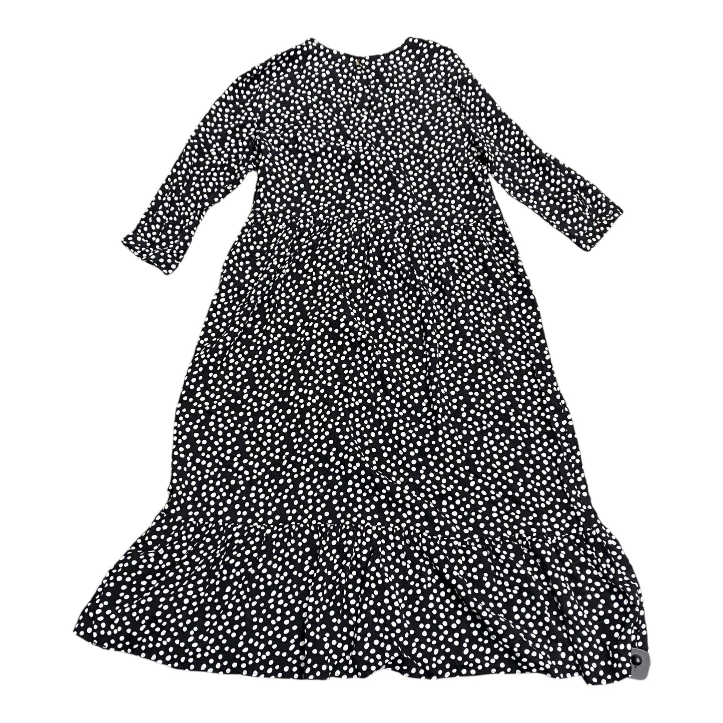 Dress Casual Maxi By Zara In Black & White, Size:M