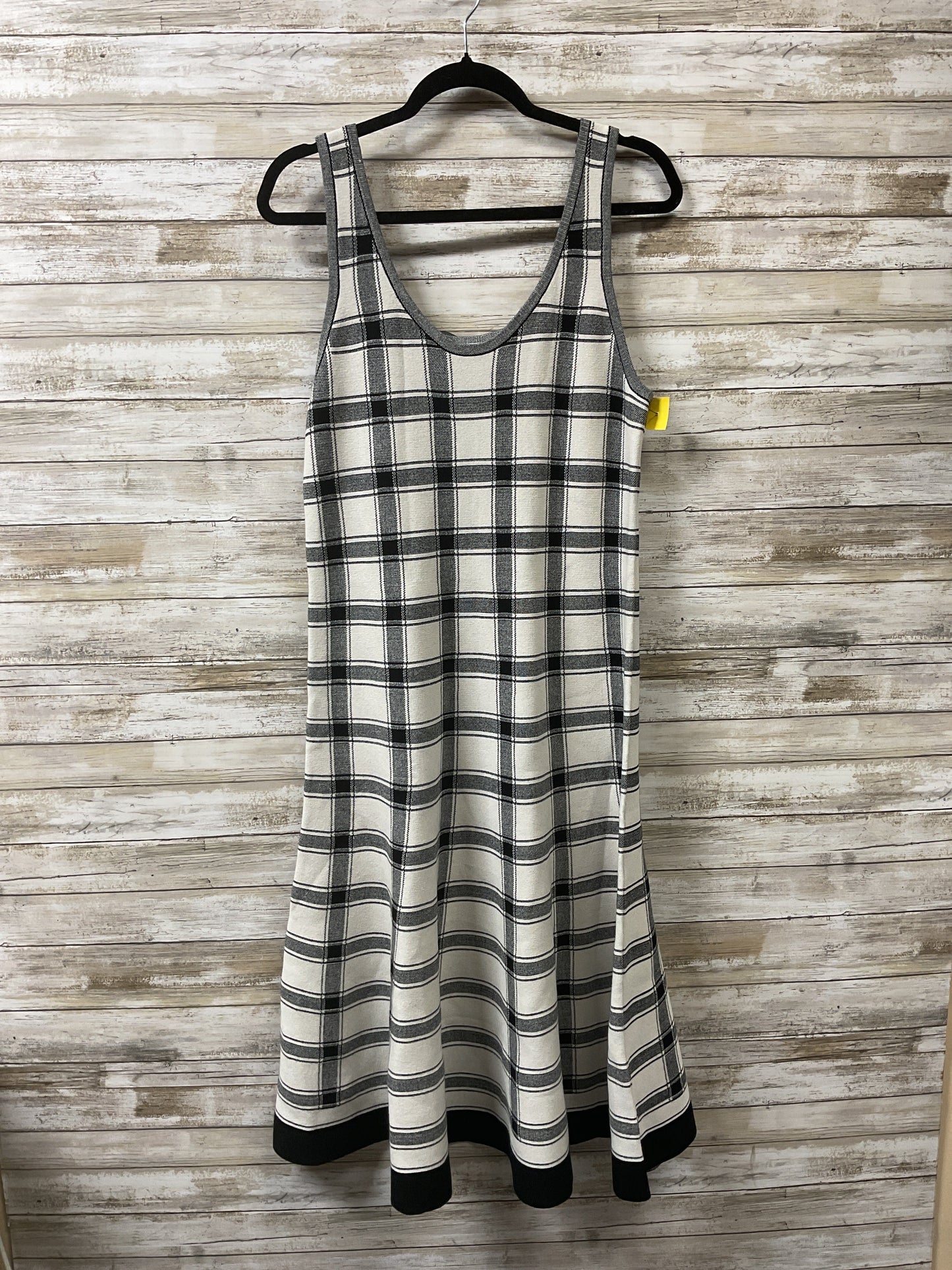 Dress Casual Midi By Cmb In Plaid Pattern, Size:Xl