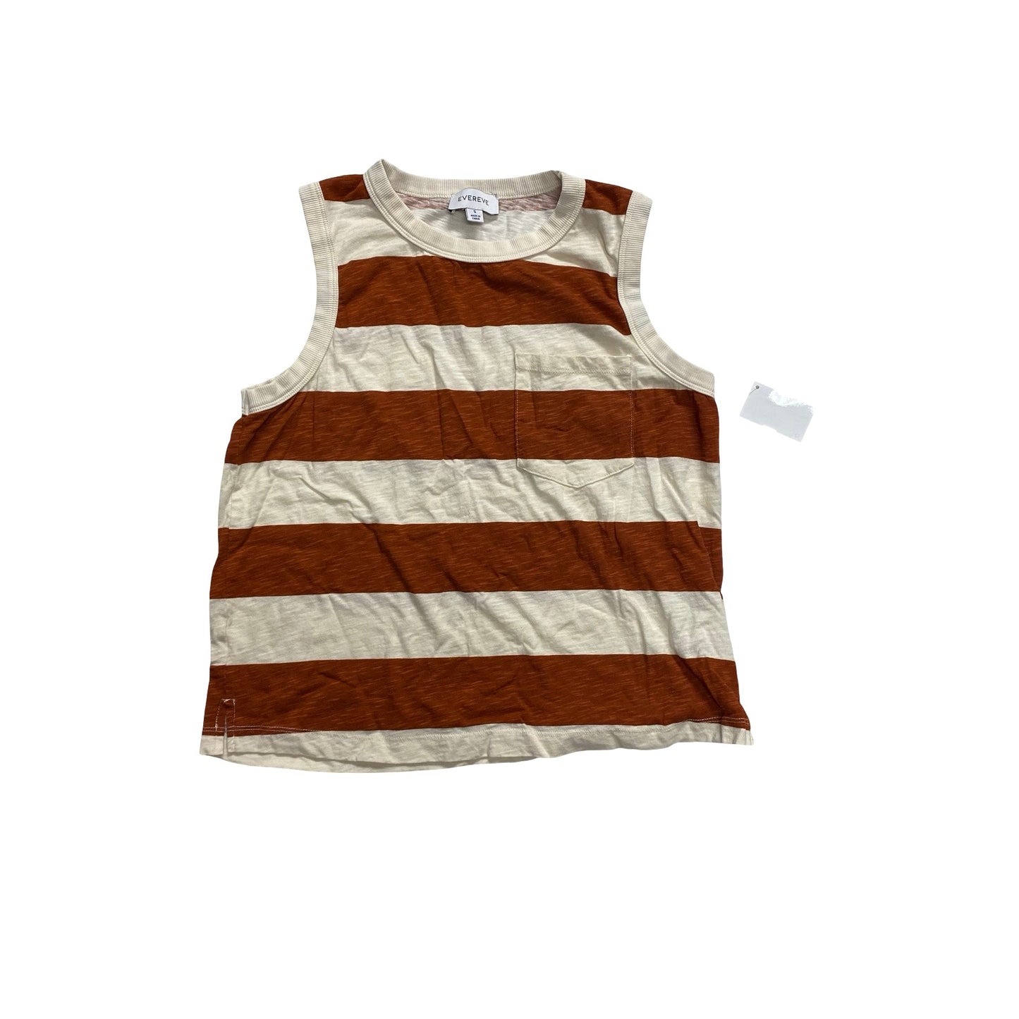 Top Sleeveless By Evereve In Striped Pattern, Size:S