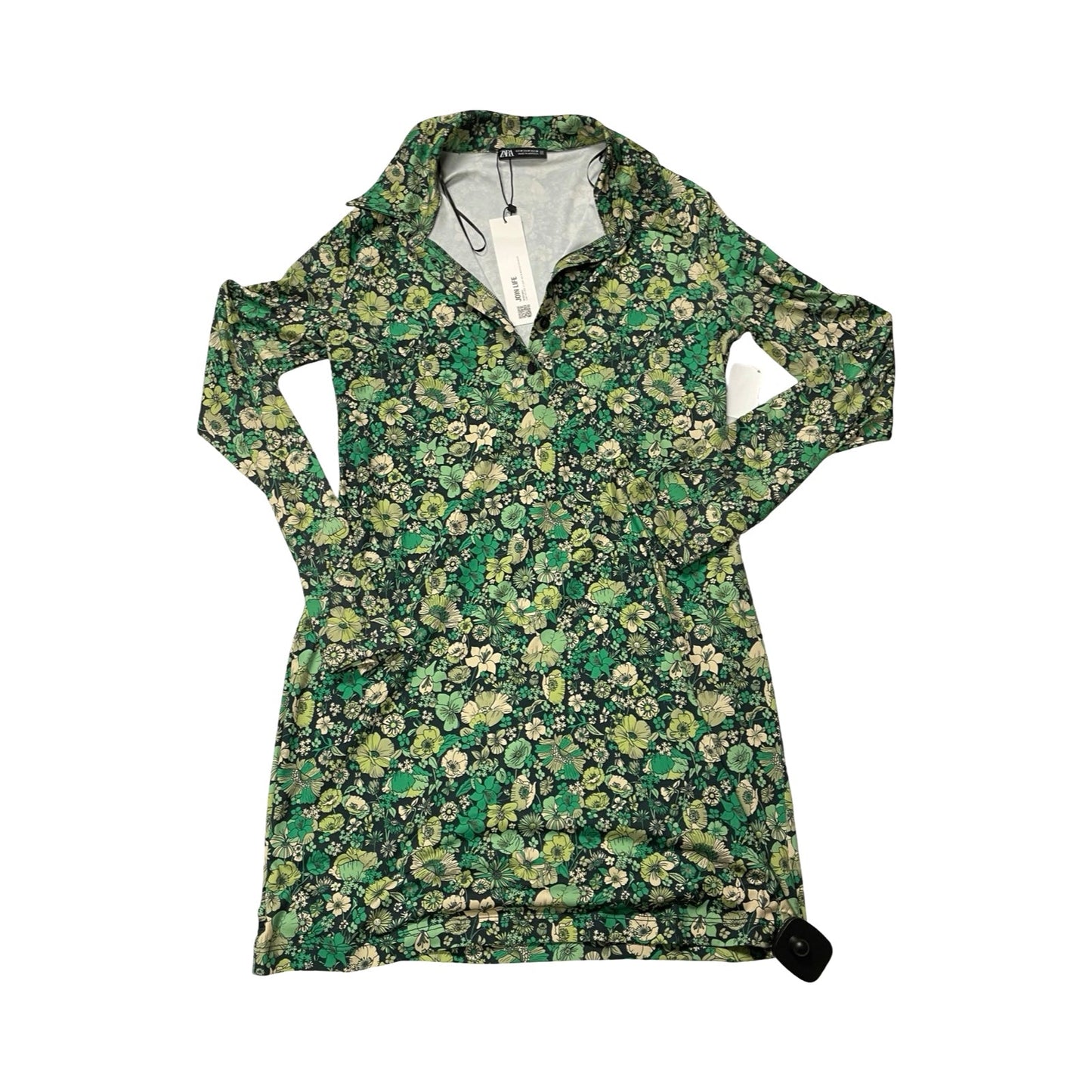 Dress casual midi By Zara In Green, Size:M