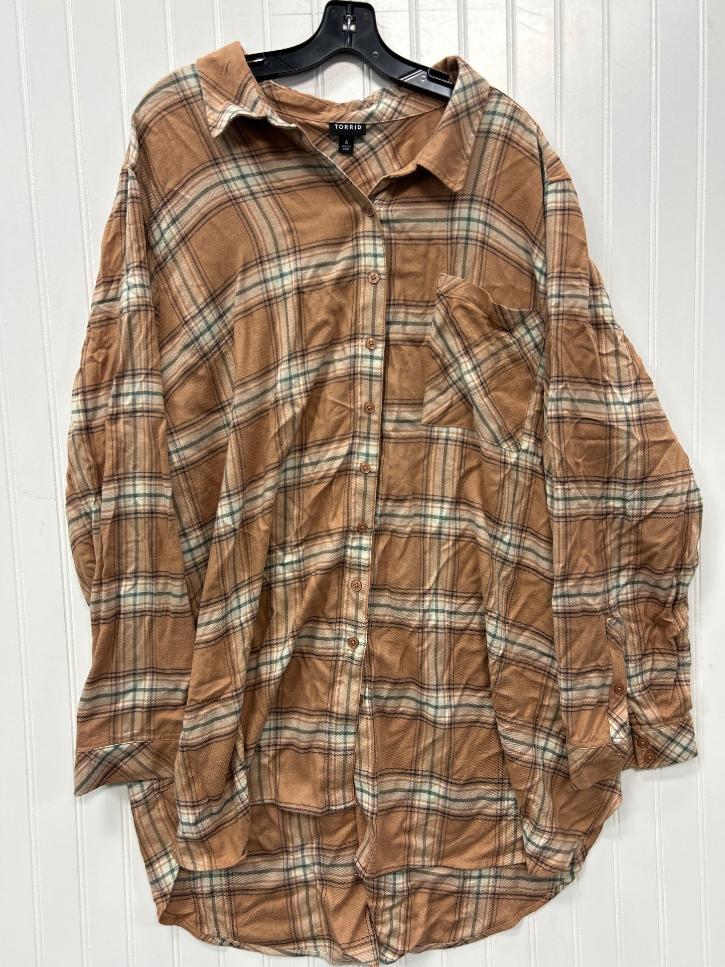 Top Ls By Torrid In Tan, Size:4X