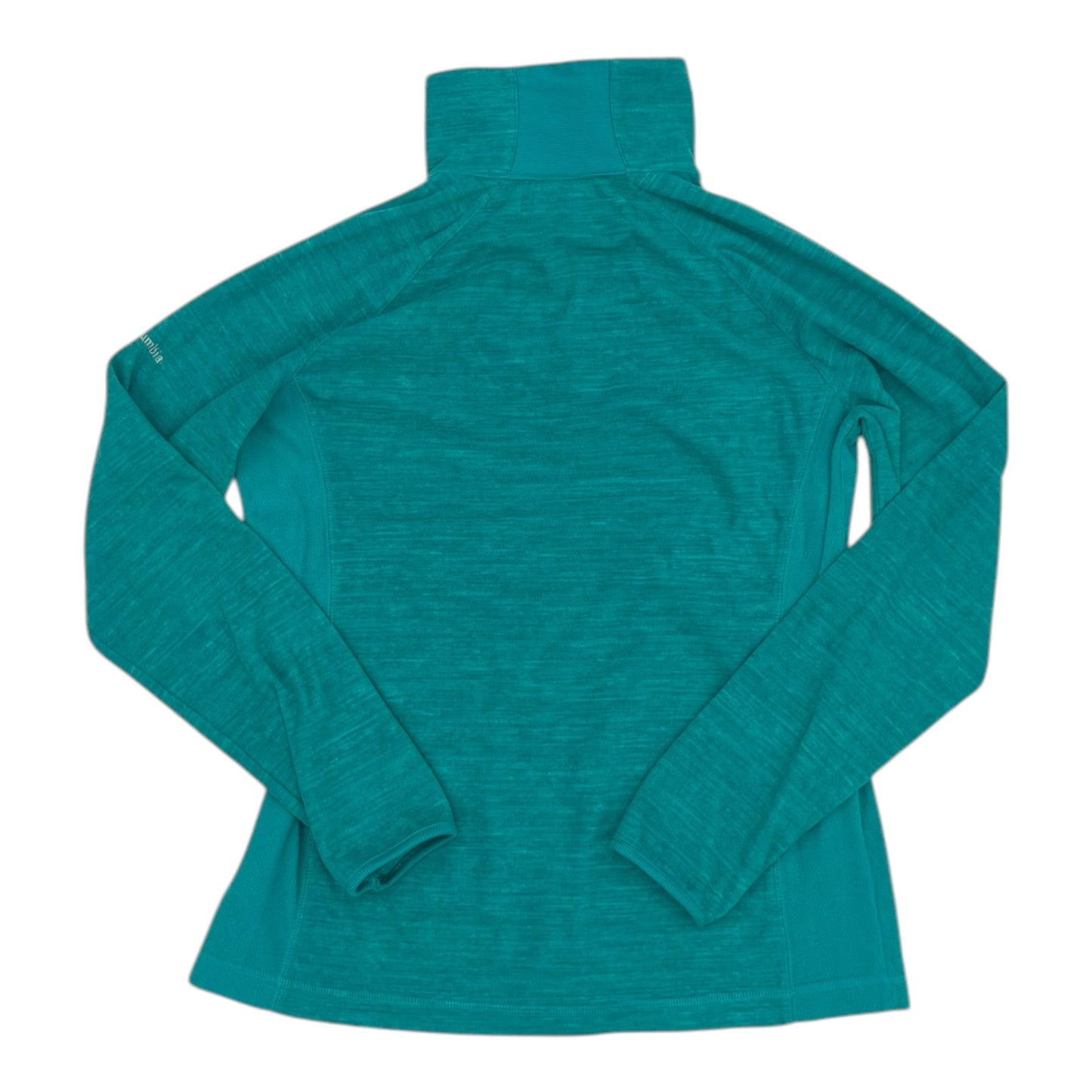 Athletic Top Ls Collar By Columbia In Green, Size:L