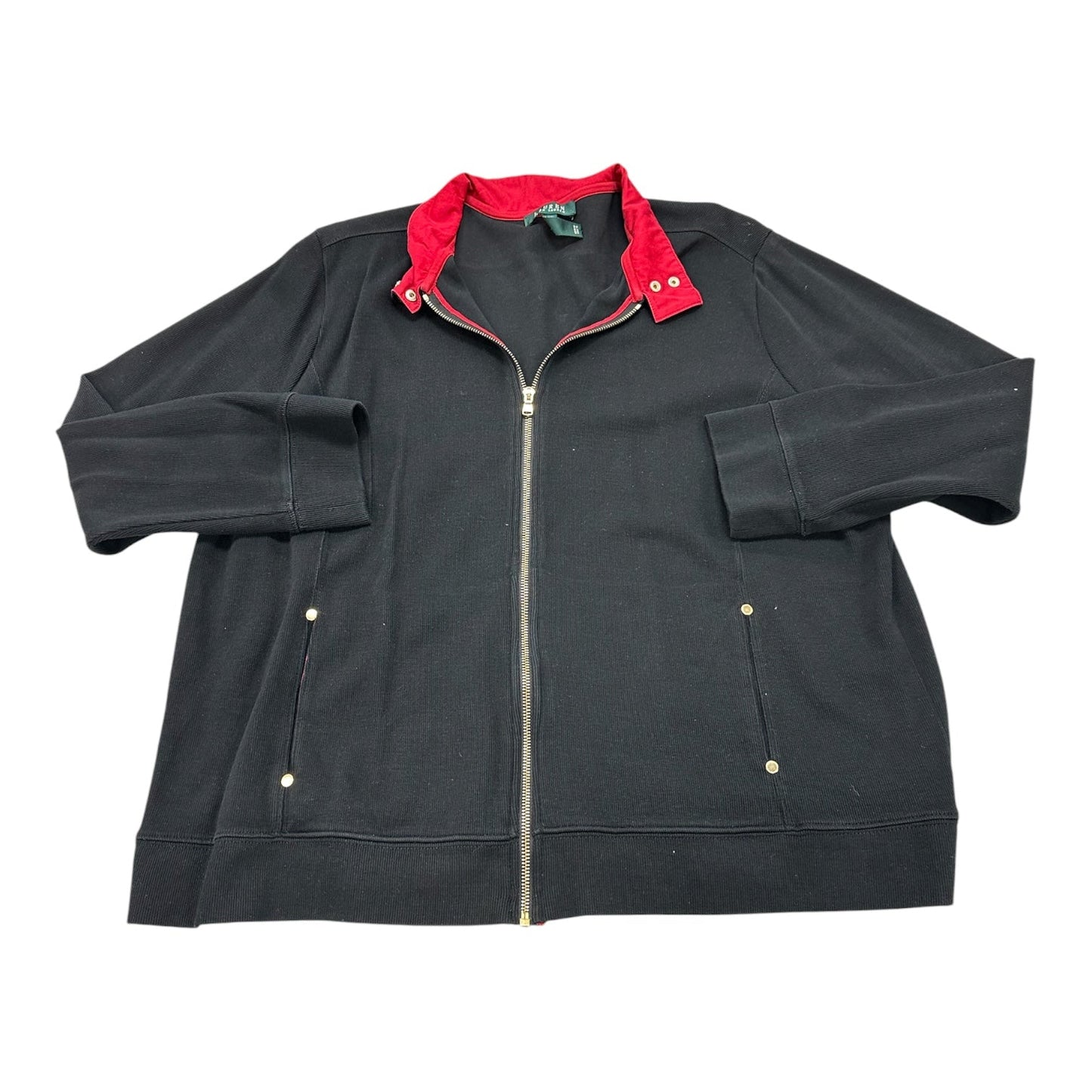 Jacket Other By Lauren By Ralph Lauren In Black, Size:3X