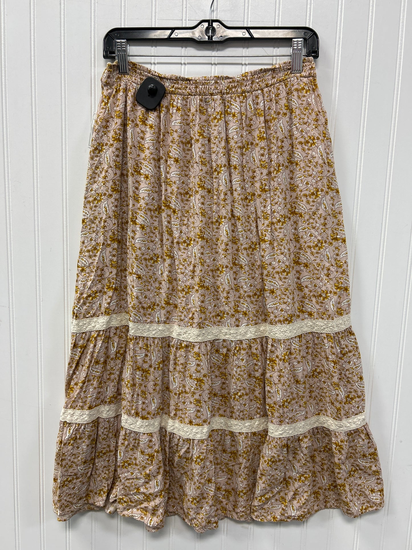 Skirt Maxi By Polygram In Cream, Size:L