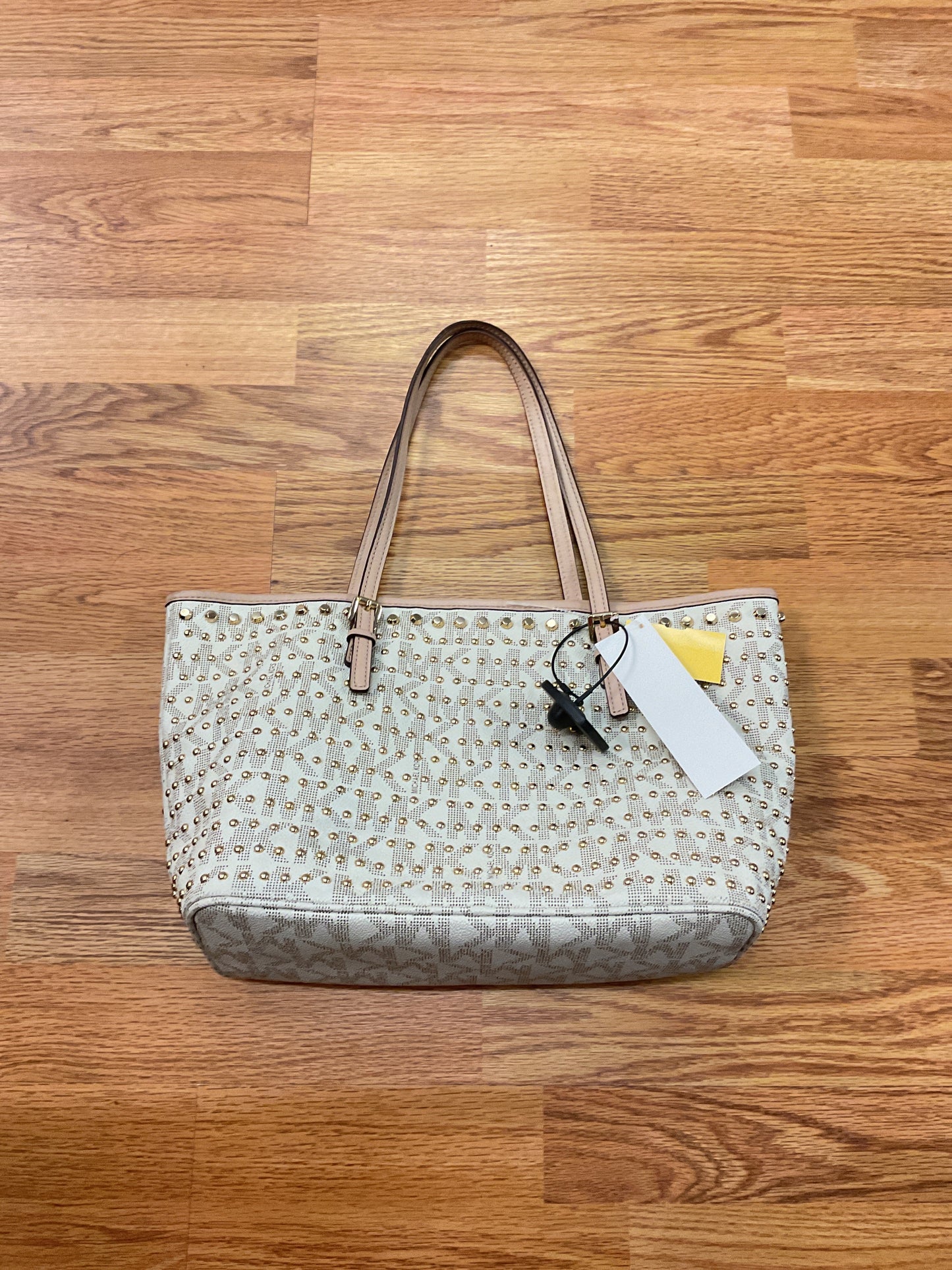 Handbag By Michael By Michael Kors In Cream, Size:Medium