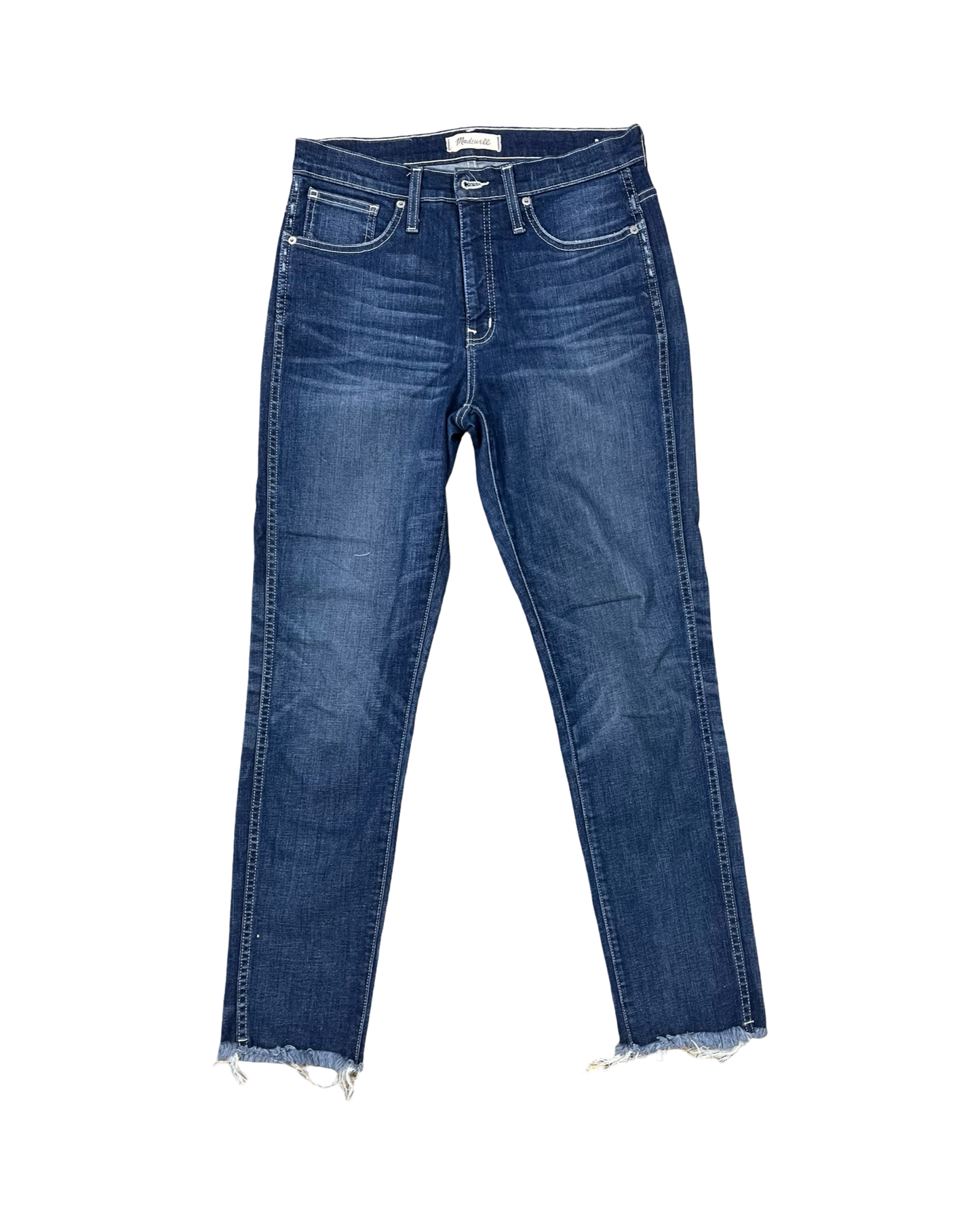 Jeans Straight By Madewell In Blue Denim, Size:8