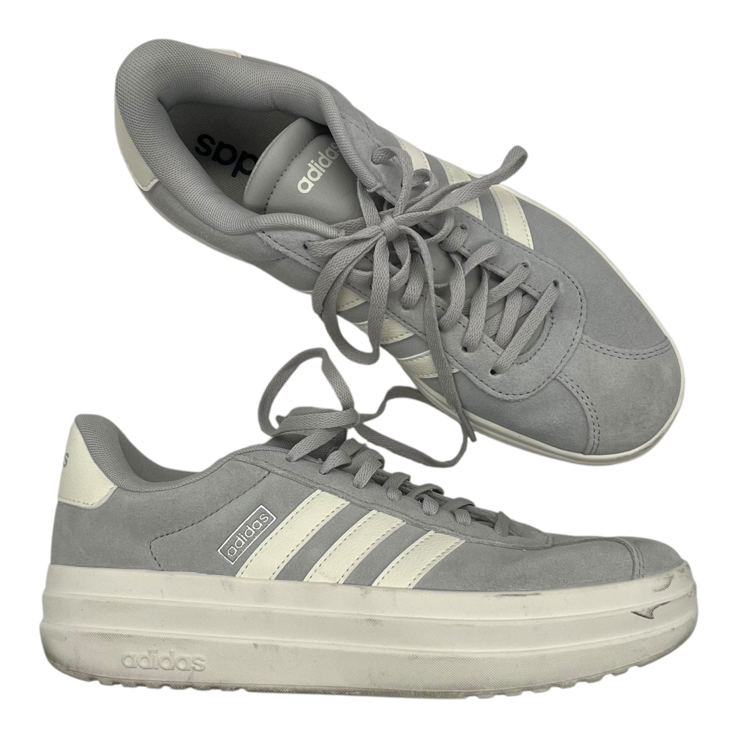 Shoes Sneakers Platform By Adidas In Grey, Size:9.5