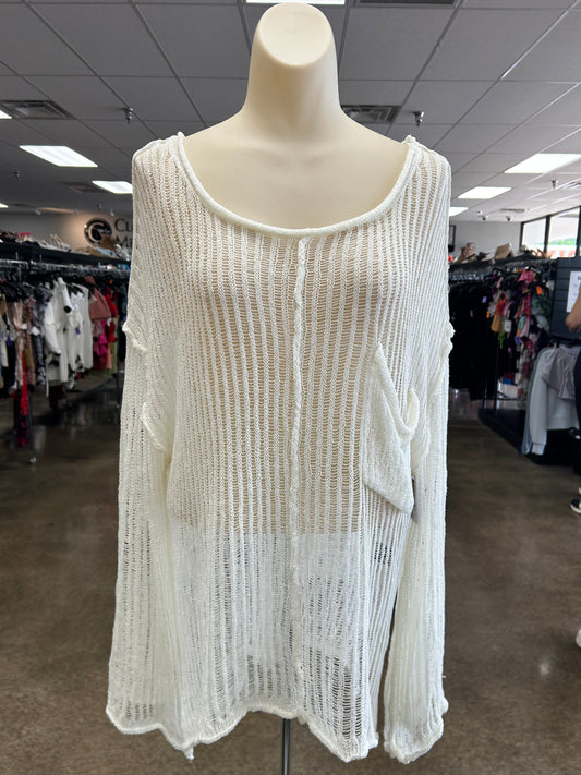 Sweater By Pol In White, Size:S