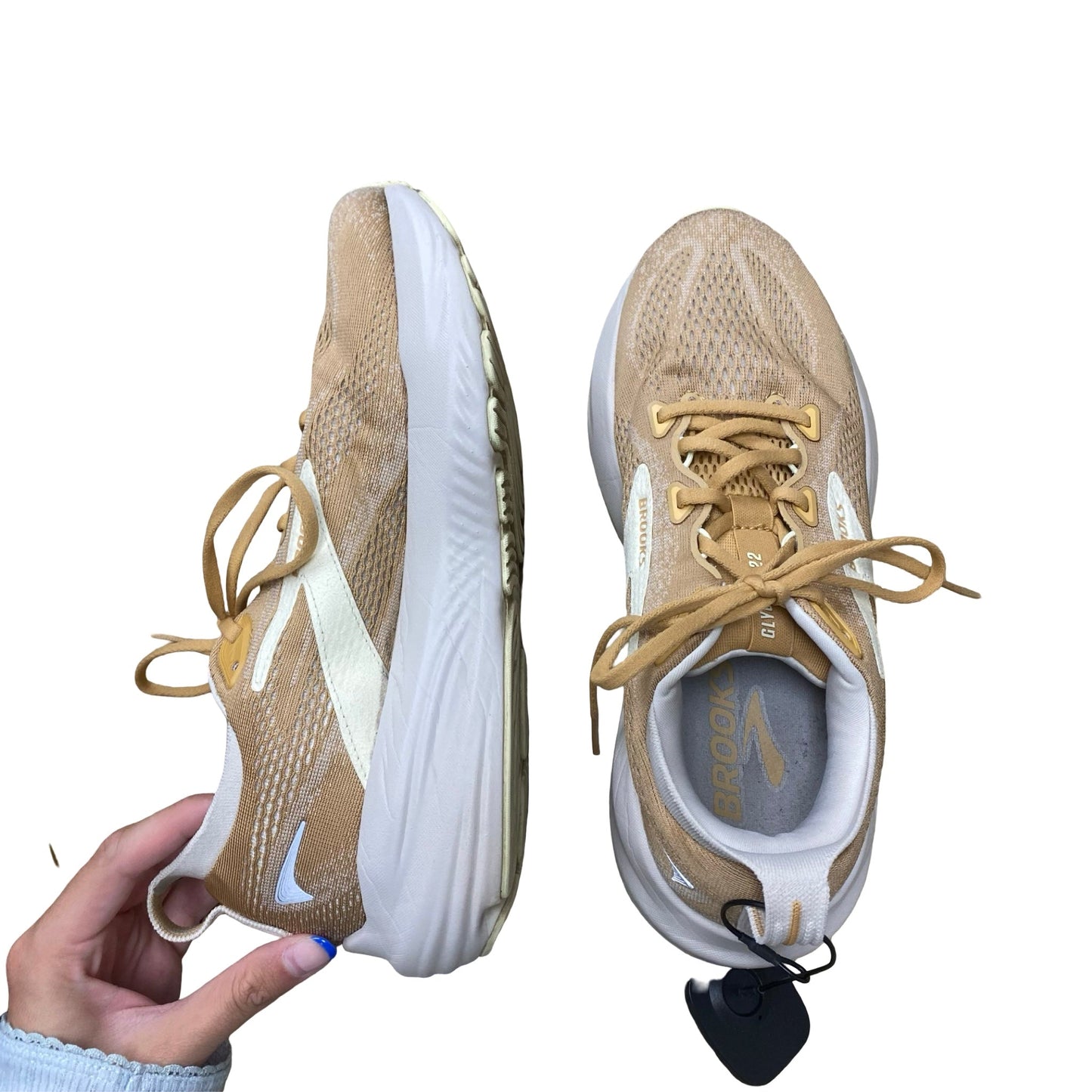 Shoes Athletic By Brooks In Gold, Size:9.5